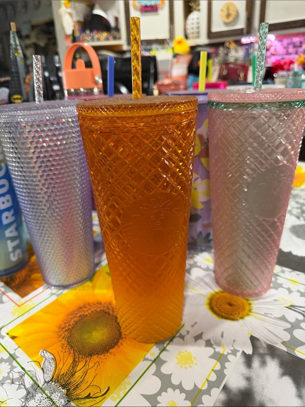 Starbucks Textured Amber Tumbler